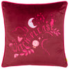 Witch Please Piped Velvet Filled Cushion 43cm x 43cm Purple