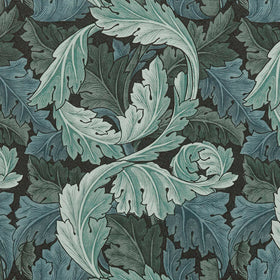 William Morris At Home Acanthus Velvet Fabric Indigo
