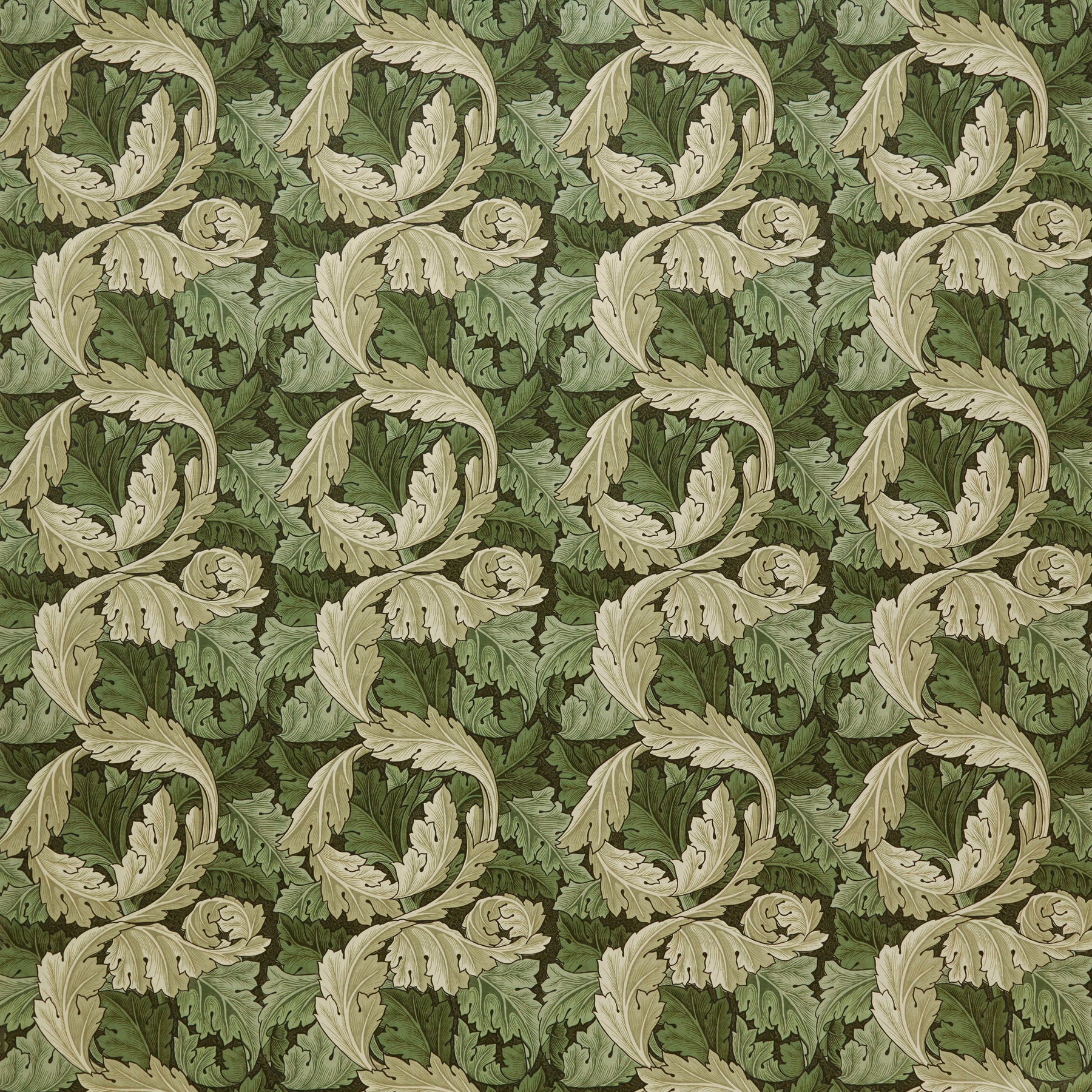 William Morris At Home Acanthus Velvet Fabric Nettle