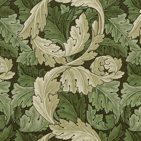 William Morris At Home Acanthus Velvet Fabric Nettle