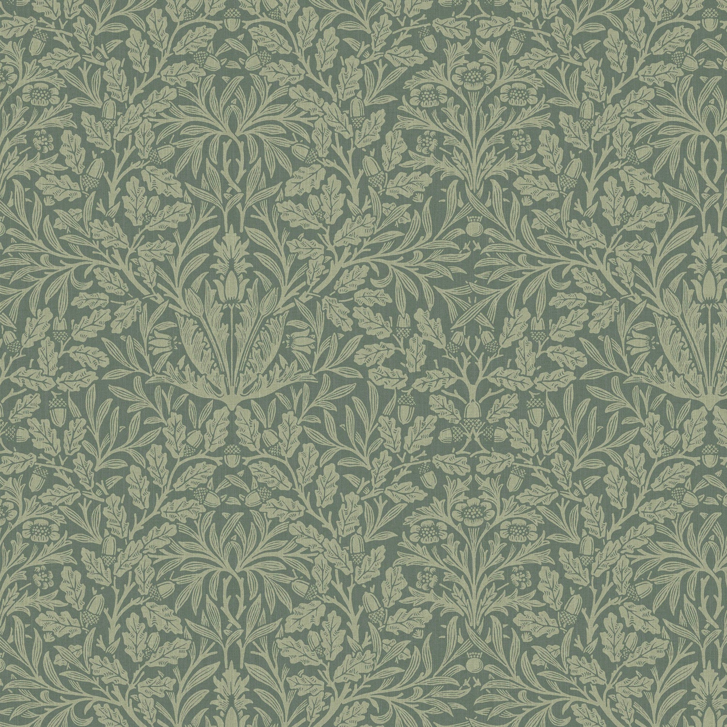 William Morris At Home Acorn Fabric Eucalyptus