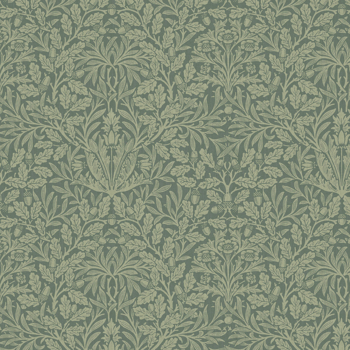William Morris At Home Acorn Fabric Eucalyptus