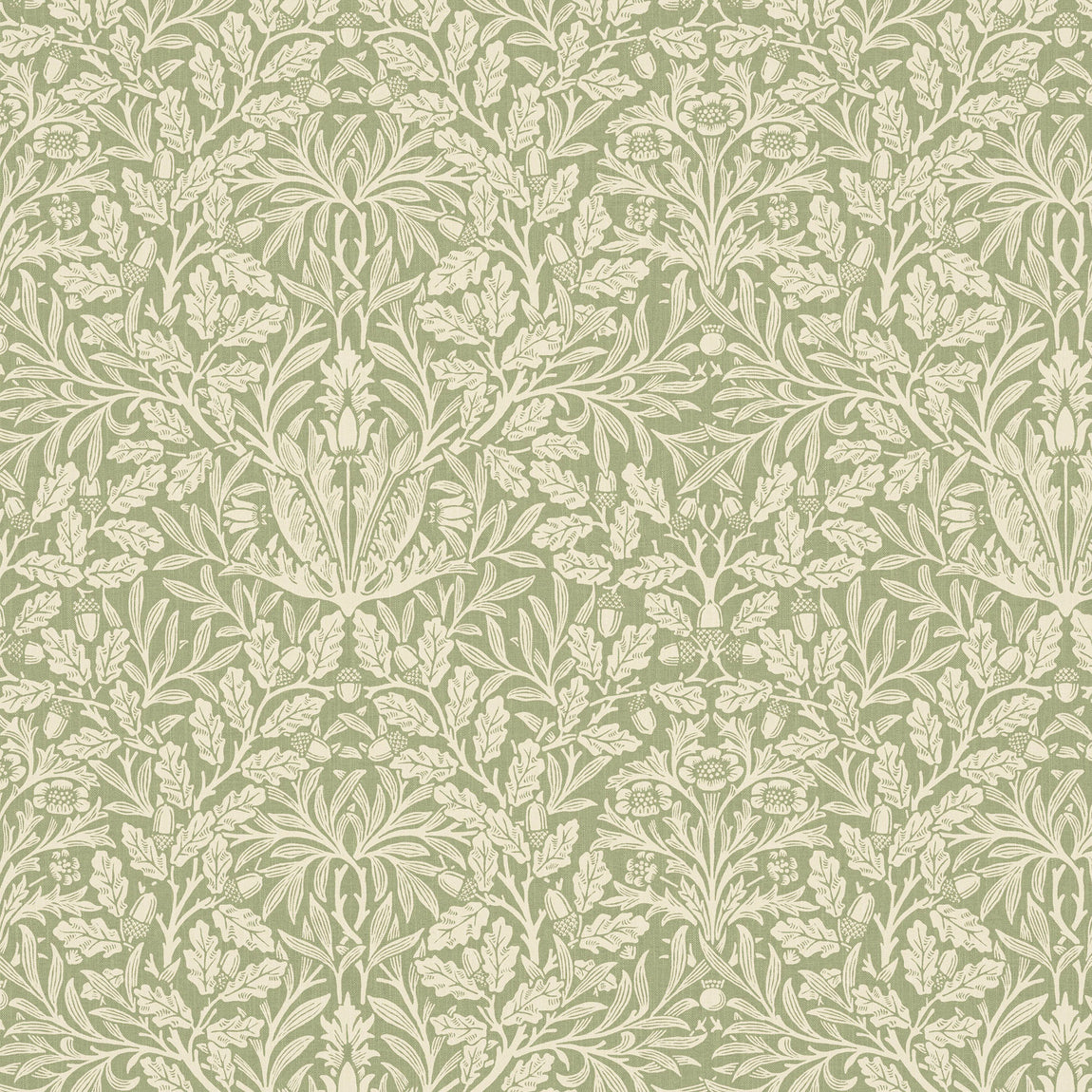 William Morris At Home Acorn Fabric Lichen