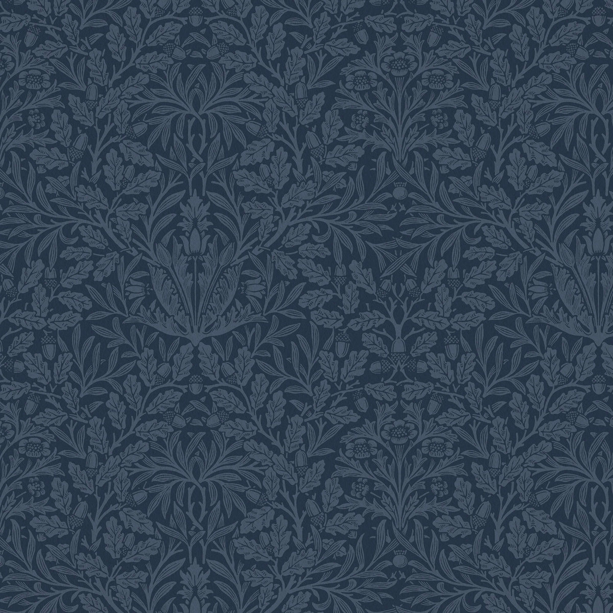 William Morris At Home Acorn Velvet Fabric Midnight