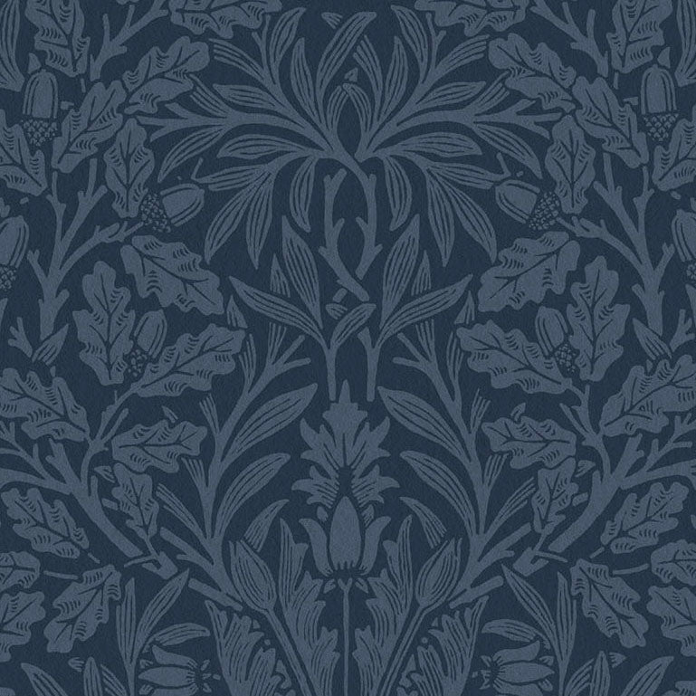 William Morris At Home Acorn Velvet Fabric Midnight