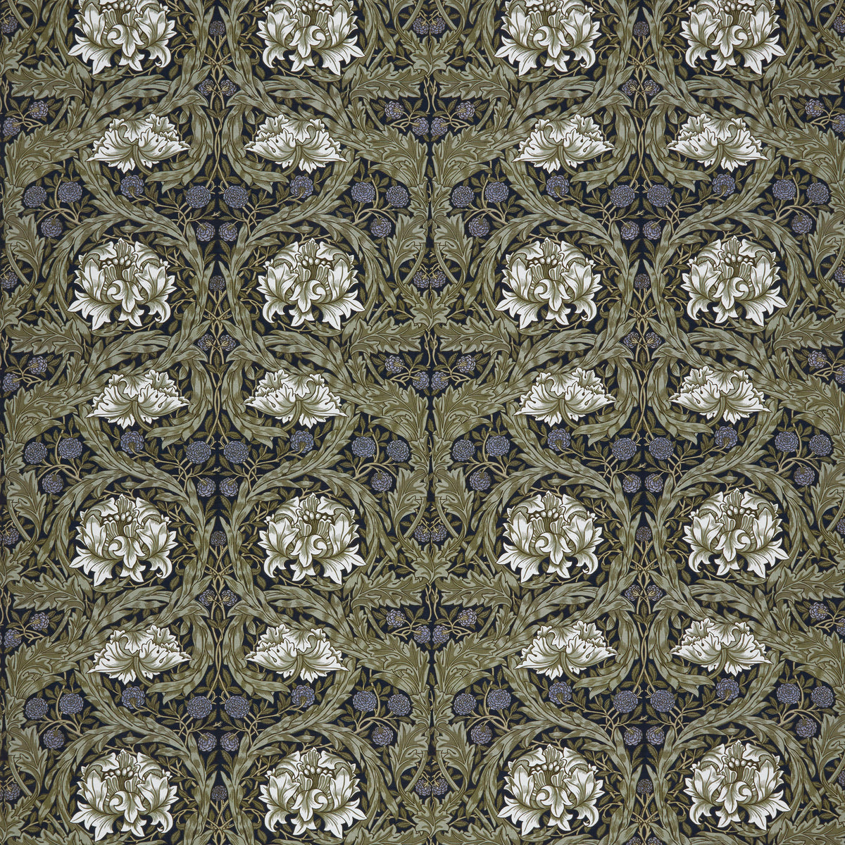 William Morris At Home African Marigold Fabric Cornflower