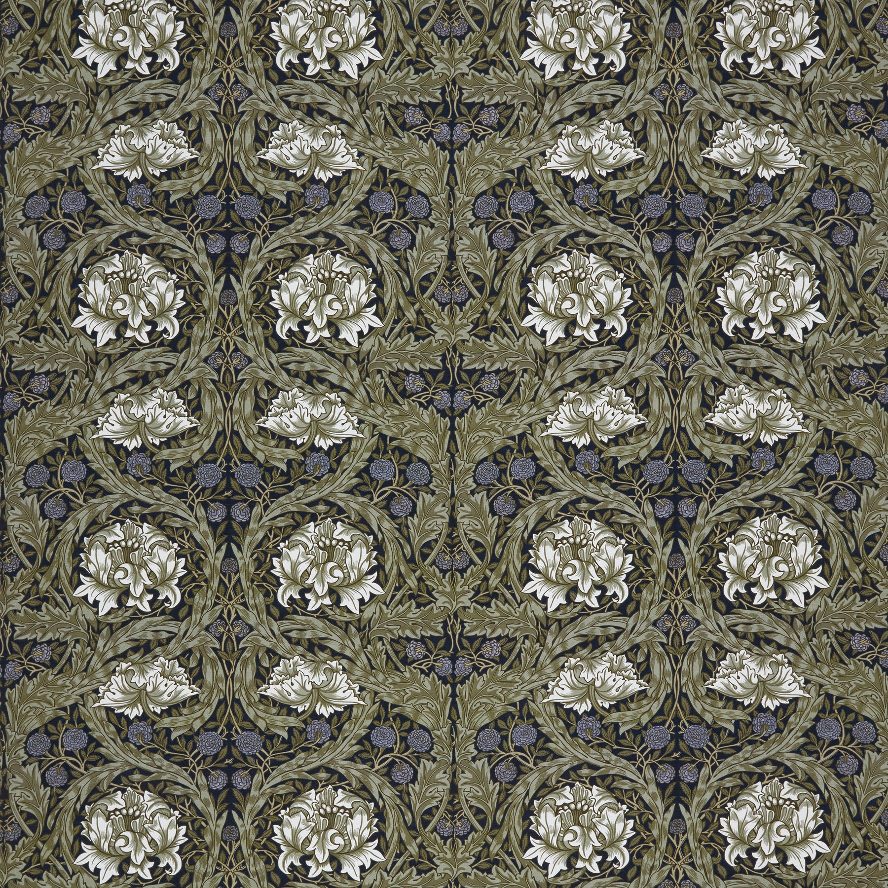 William Morris At Home African Marigold Fabric Cornflower