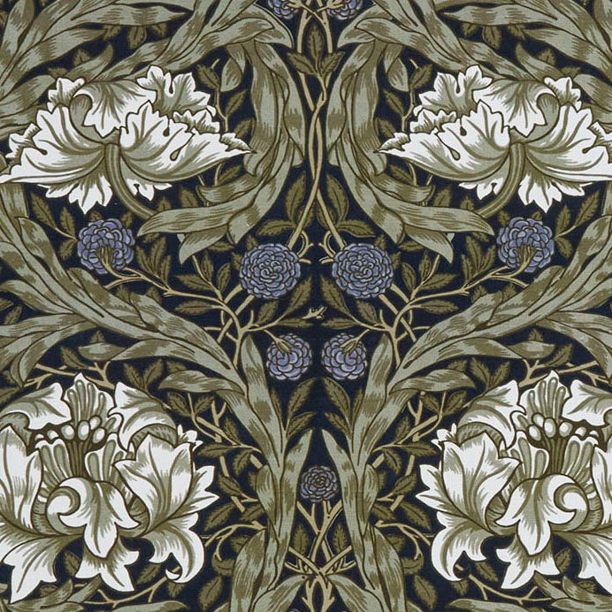 William Morris At Home African Marigold Fabric Cornflower