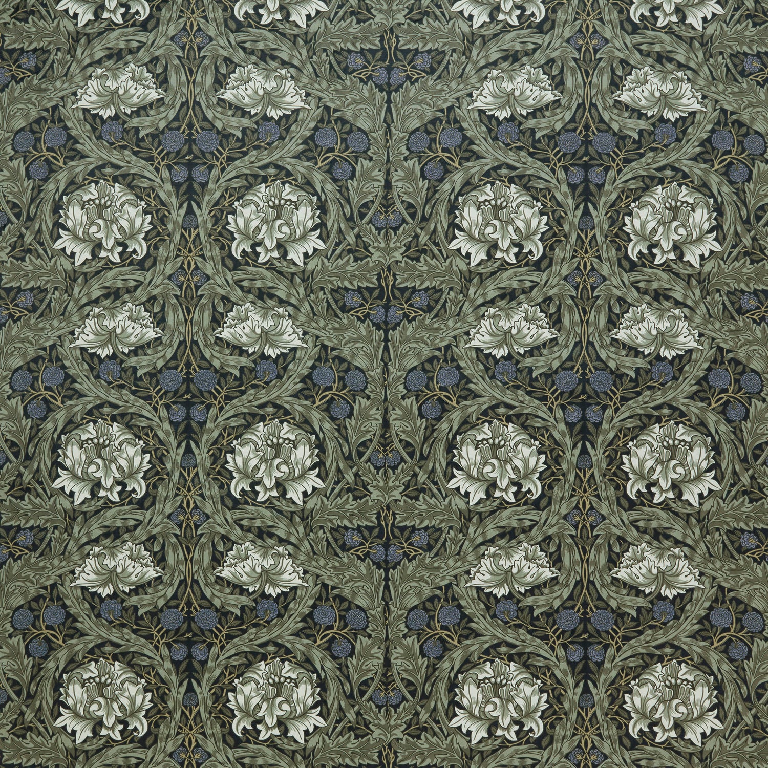 William Morris At Home African Marigold Velvet Fabric Cornflower