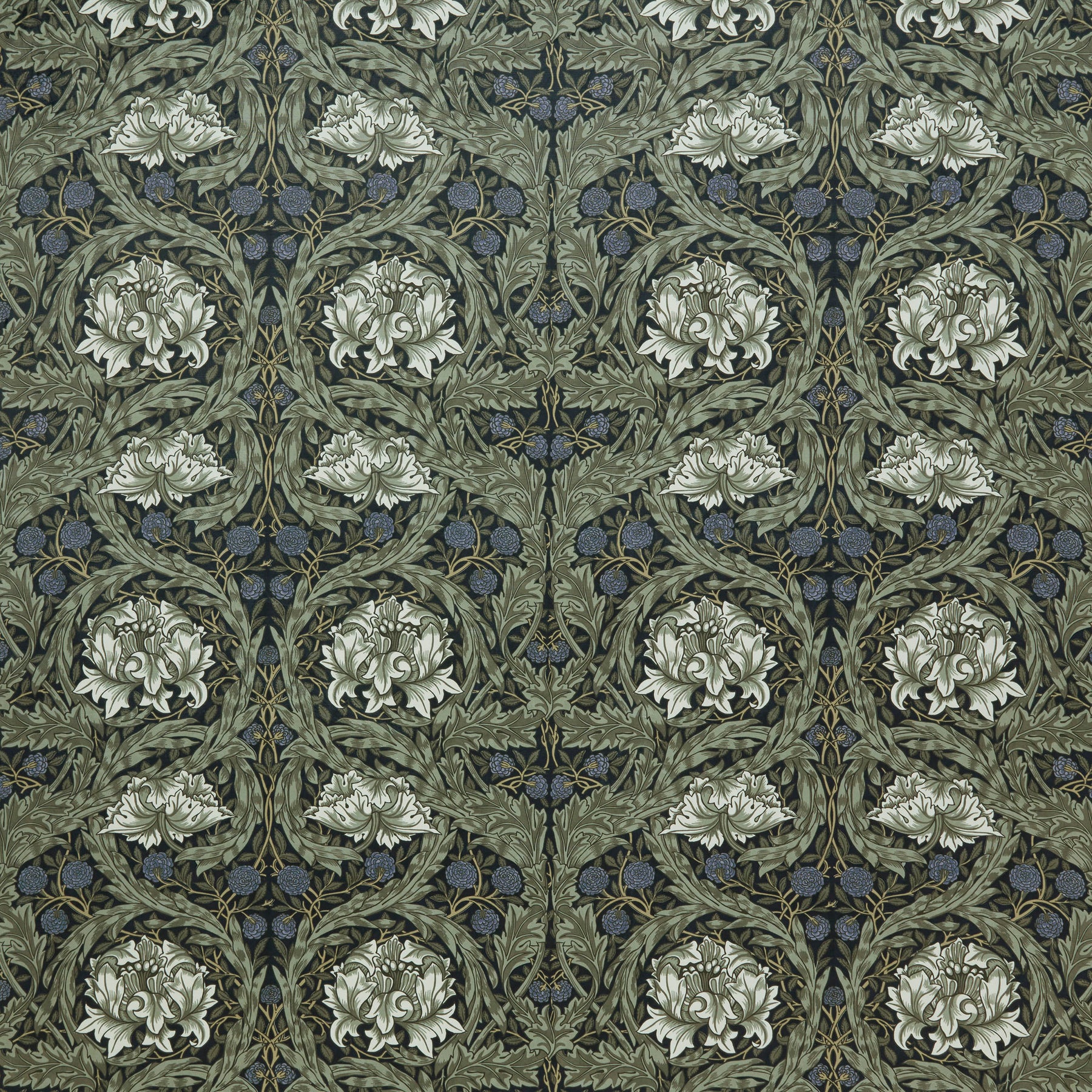 William Morris At Home African Marigold Velvet Fabric Cornflower