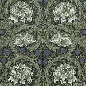 William Morris At Home African Marigold Velvet Fabric Cornflower