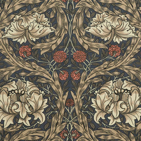 William Morris At Home African Marigold Velvet Fabric Walnut