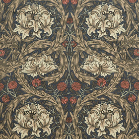 William Morris At Home African Marigold Velvet Fabric Walnut