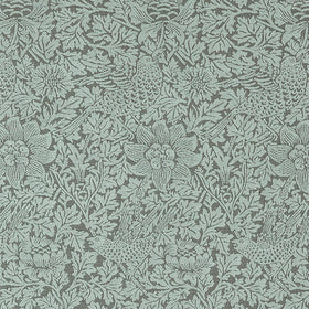 William Morris At Home Bird and Anemone Woven Fabric Eucalyptus