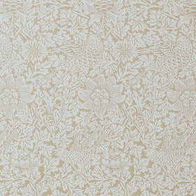 William Morris At Home Bird and Anemone Woven Fabric Flax