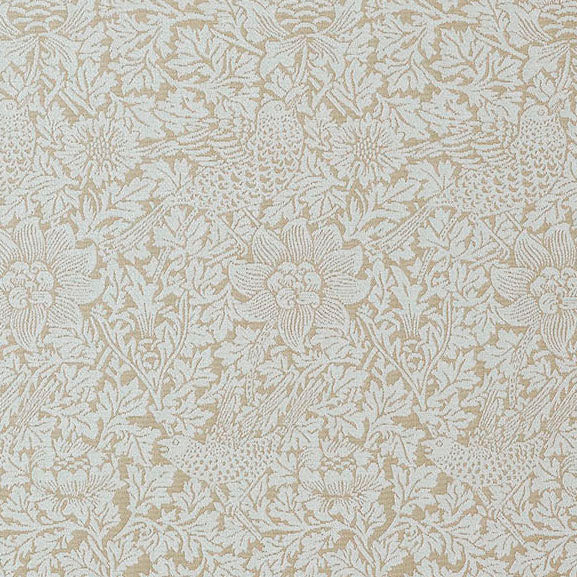 William Morris At Home Bird and Anemone Woven Fabric Flax