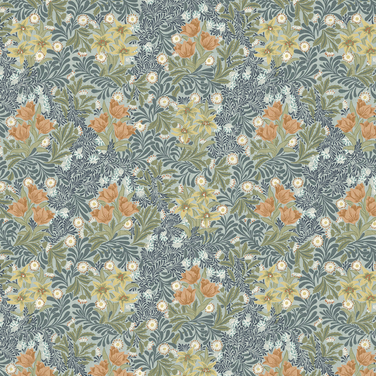 William Morris At Home Bower Fabric Bluebird