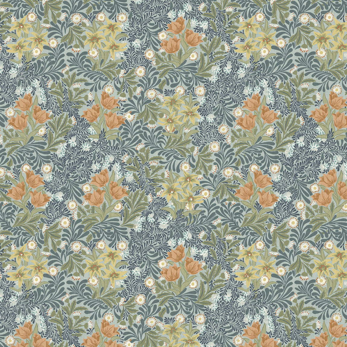 William Morris At Home Bower Fabric Bluebird