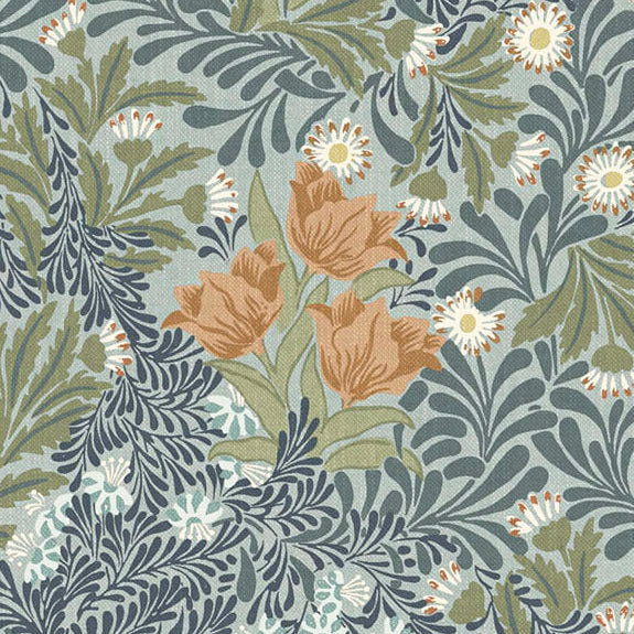William Morris At Home Bower Fabric Bluebird