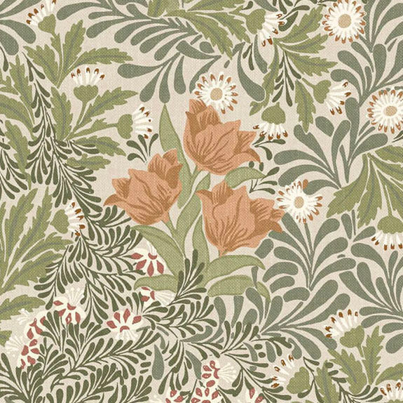 William Morris At Home Bower Fabric Fern