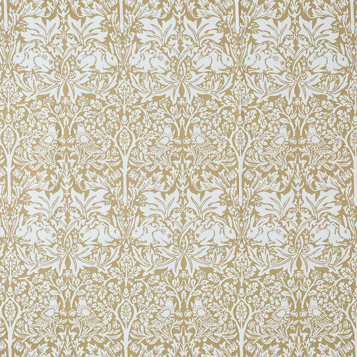 William Morris At Home Brother Rabbit Woven Fabric Honey