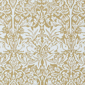 William Morris At Home Brother Rabbit Woven Fabric Honey