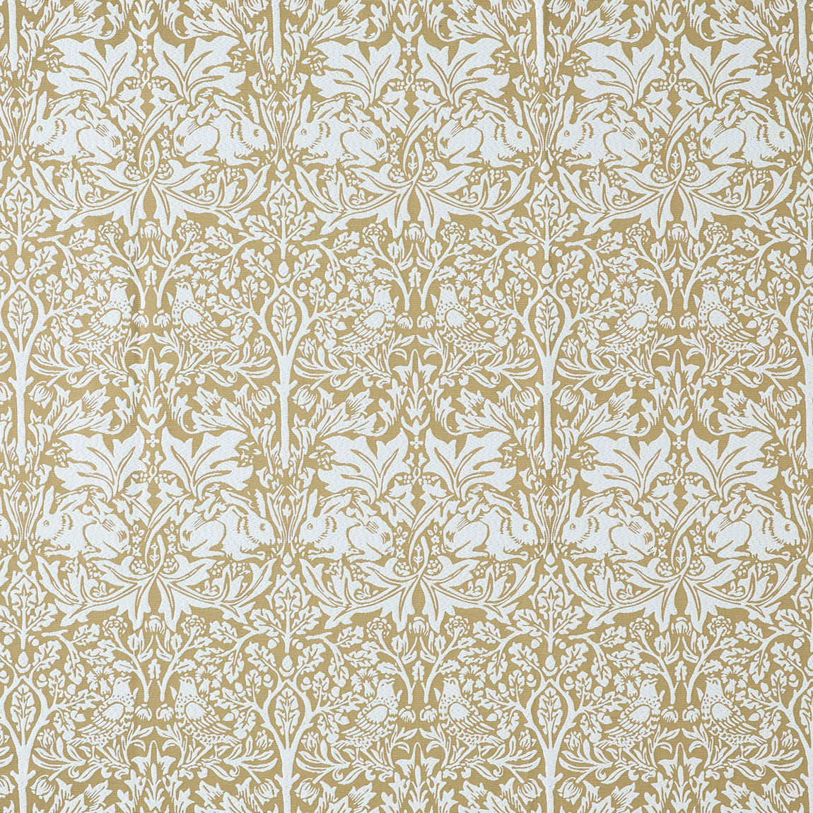 William Morris At Home Brother Rabbit Woven Fabric Honey