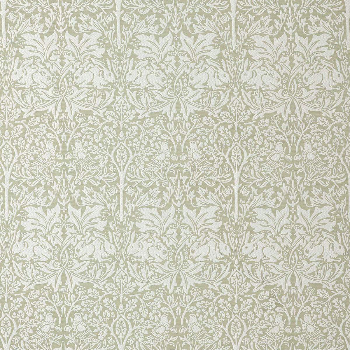 William Morris At Home Brother Rabbit Woven Fabric Sage
