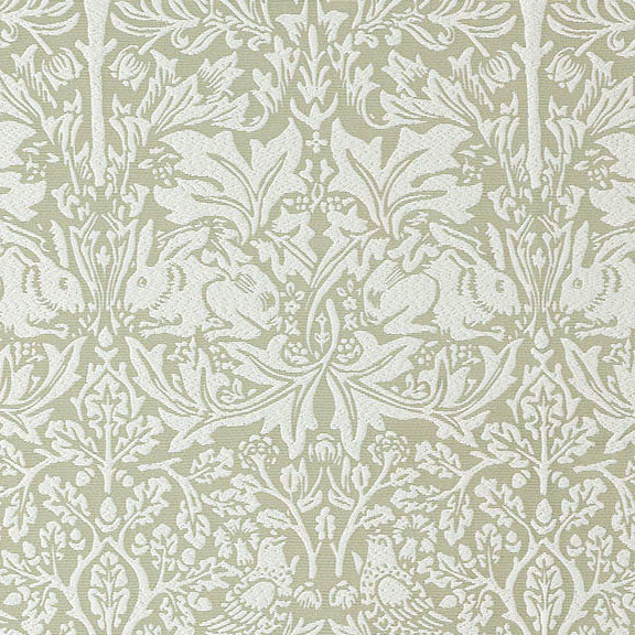 William Morris At Home Brother Rabbit Woven Fabric Sage