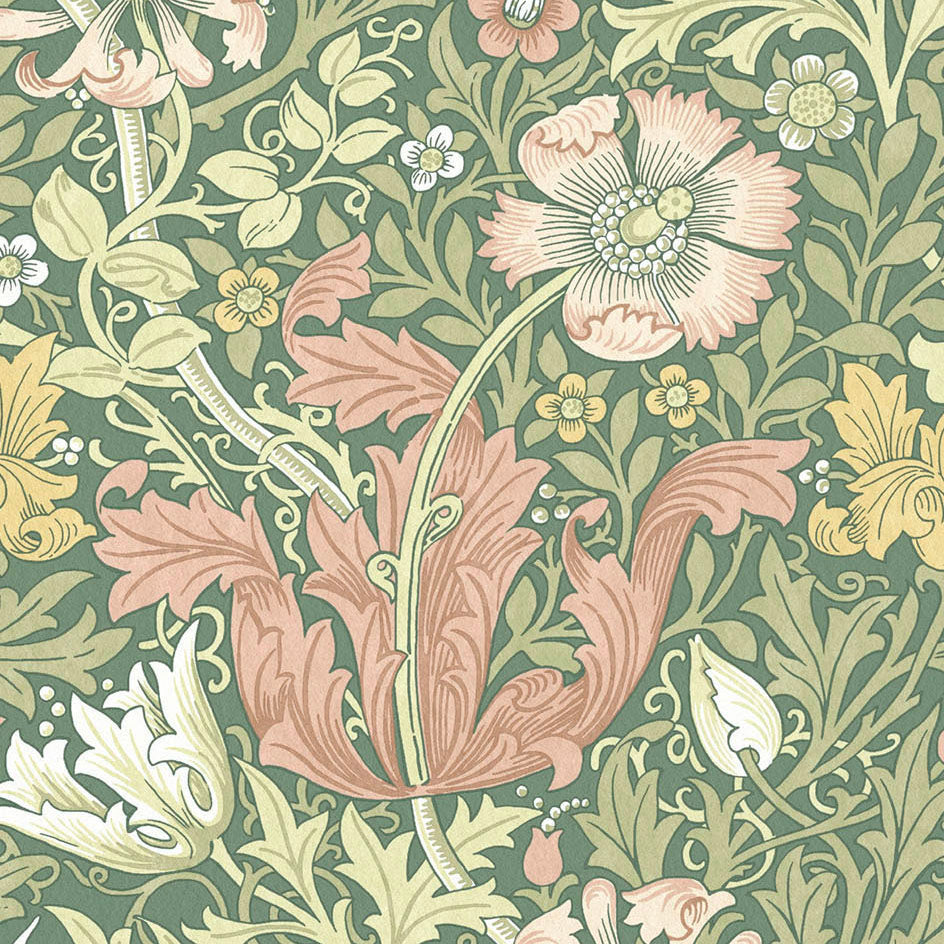 William Morris At Home Compton Velvet Fabric Apple