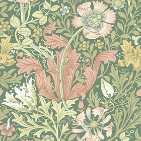 William Morris At Home Compton Velvet Fabric Apple
