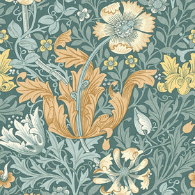 William Morris At Home Compton Velvet Fabric Bluebird