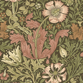 William Morris At Home Compton Velvet Fabric Brick