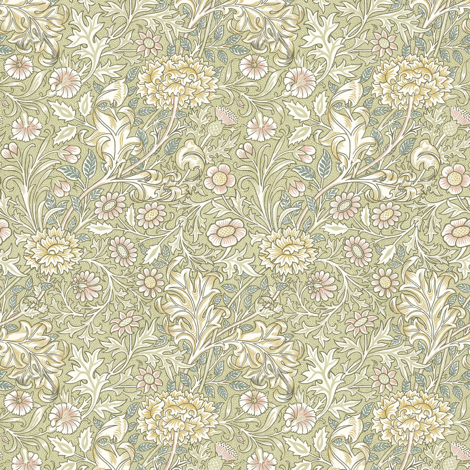 William Morris At Home Double Bough Fabric Apple