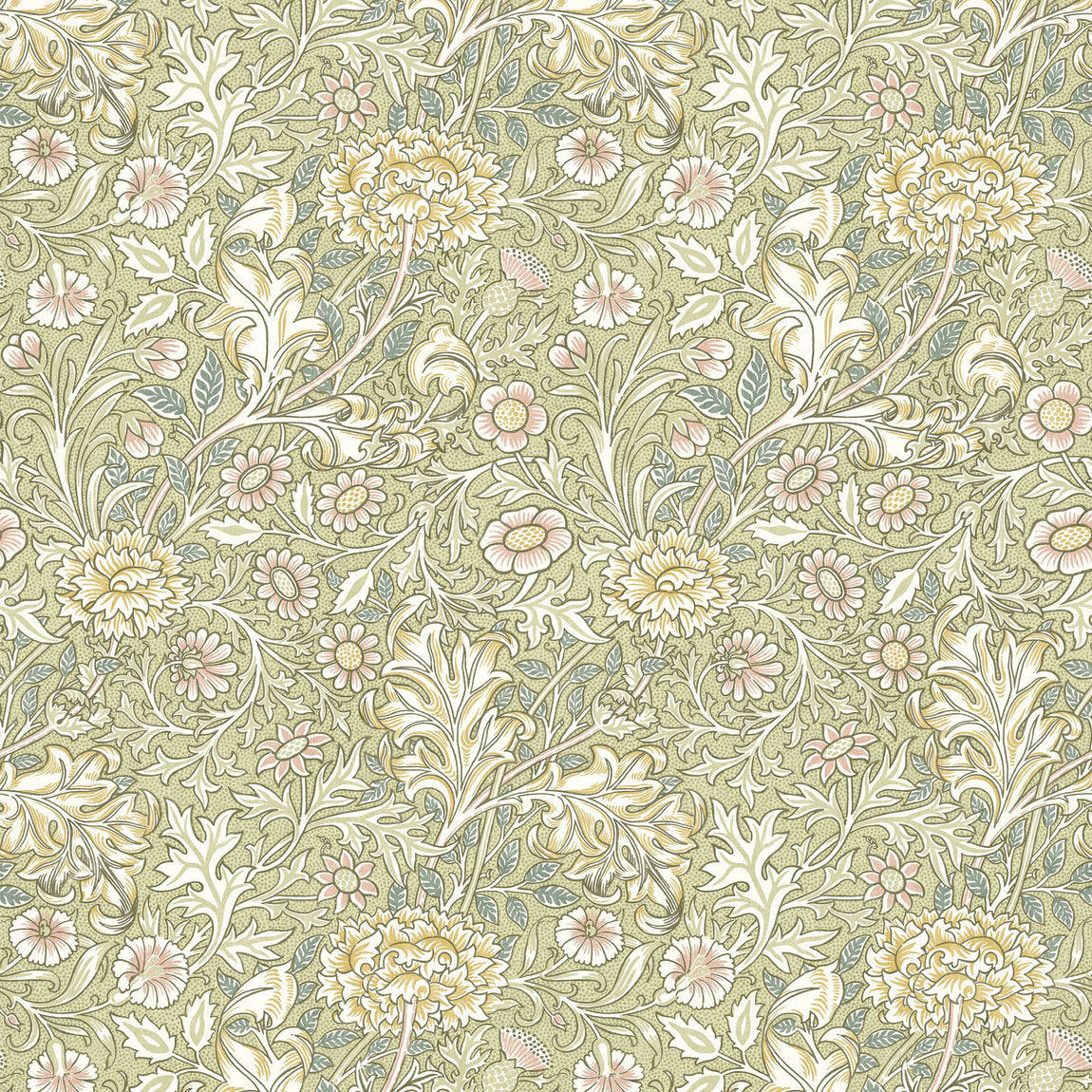 William Morris At Home Double Bough Fabric Apple
