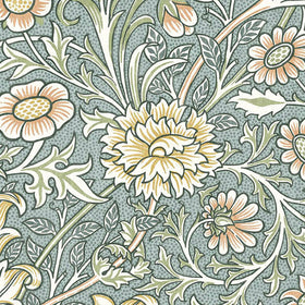 William Morris At Home Double Bough Fabric Bluebird