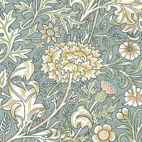 William Morris At Home Double Bough Fabric Bluebird