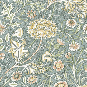 William Morris At Home Double Bough Fabric Bluebird