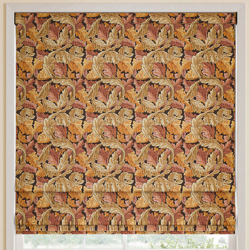 William Morris Acanthus Made to Measure Roman Blind Acorn