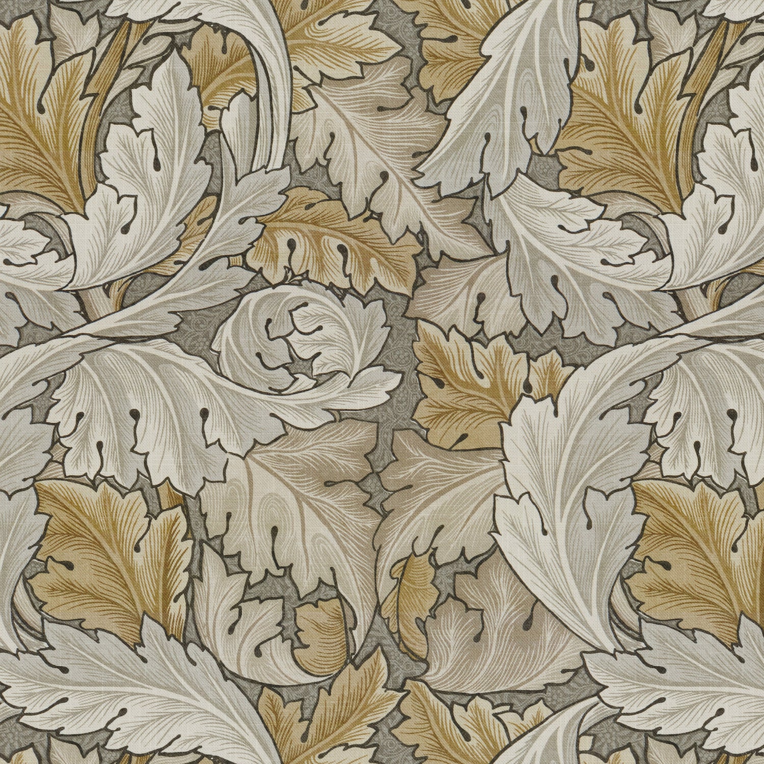 William Morris Acanthus Made to Measure Curtain Flint