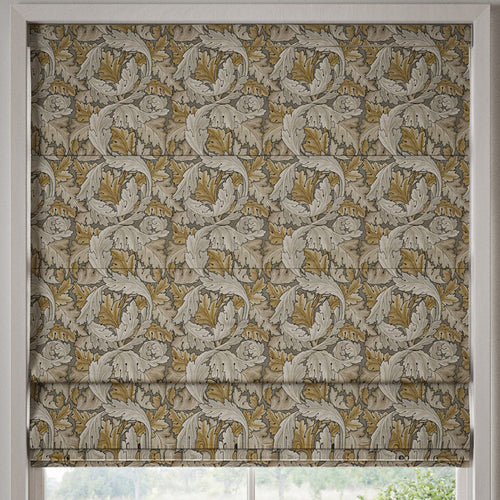 William Morris Acanthus Made to Measure Roman Blind Flint