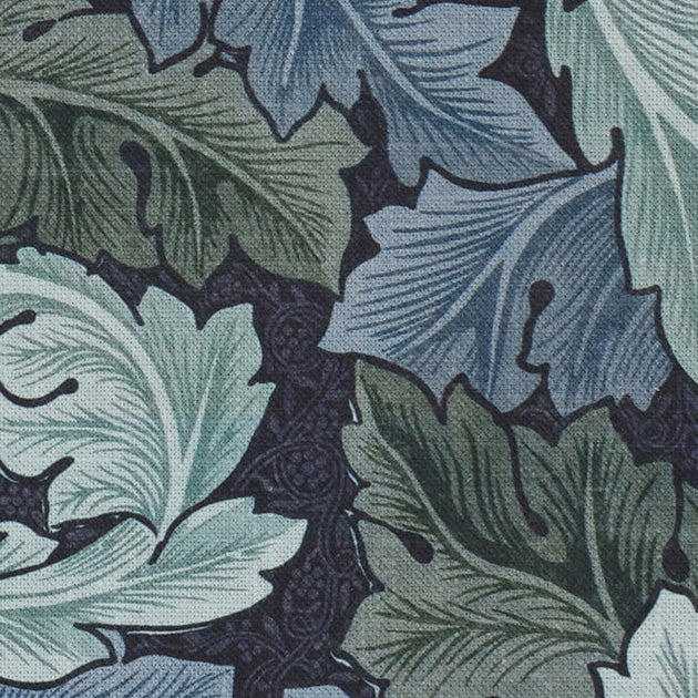 William Morris Acanthus Made to Measure Roman Blind Indigo