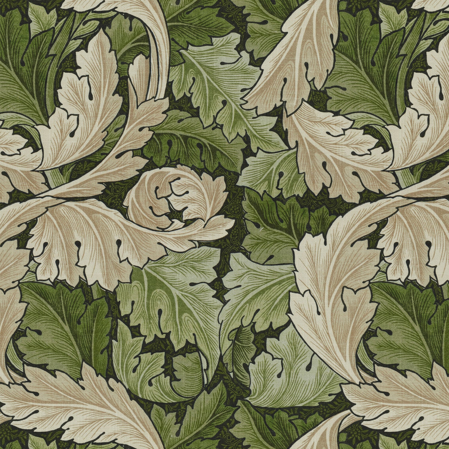William Morris Acanthus Made to Measure Roman Blind Nettle