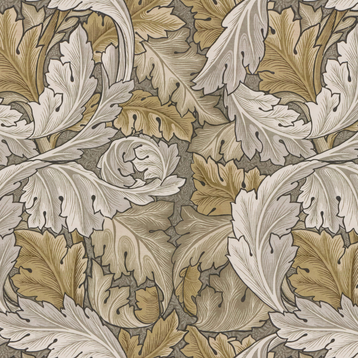 William Morris Acanthus Velvet Made to Measure Roman Blind Flint