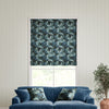 William Morris Acanthus Velvet Made to Measure Roman Blind Indigo