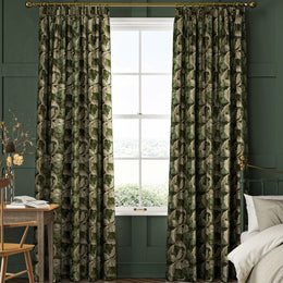 William Morris Acanthus Velvet Made to Measure Curtain Nettle