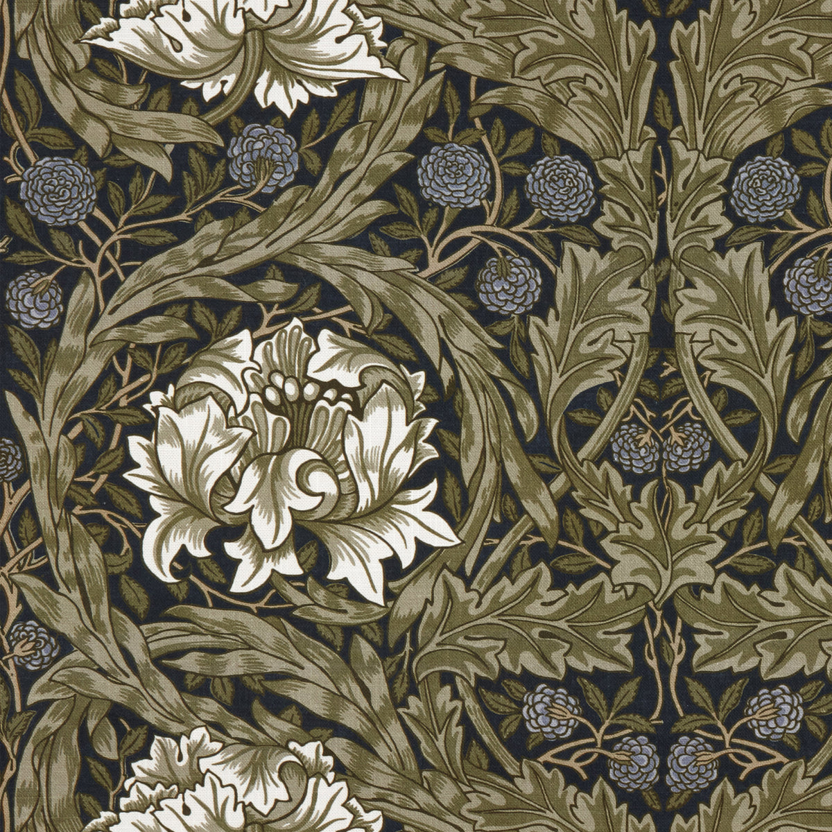 William Morris African Marigold Made to Measure Curtain Cornflower
