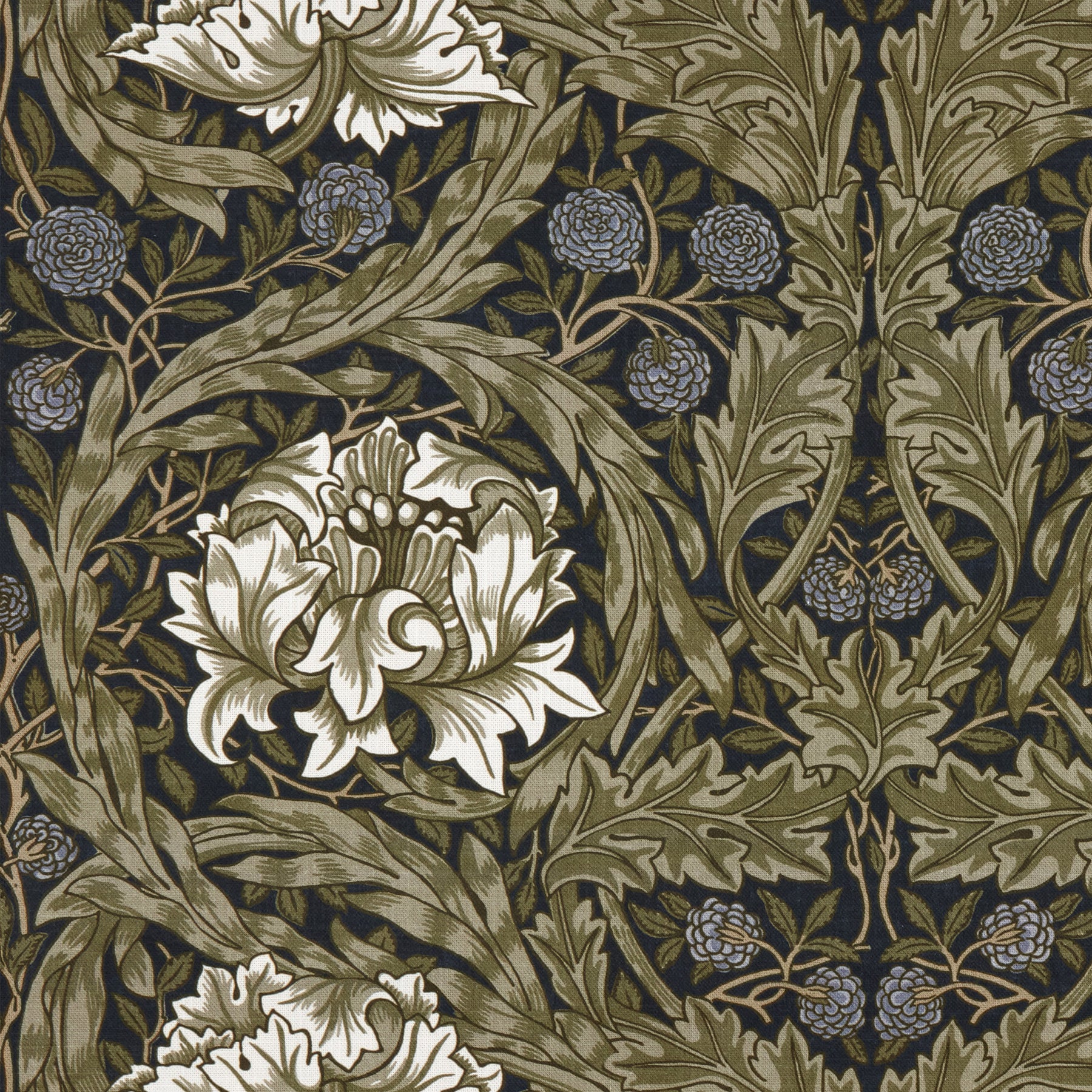 William Morris African Marigold Made To Measure Curtains Cornflower