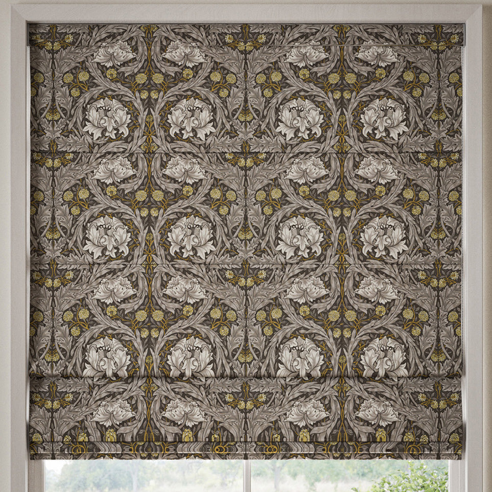 William Morris African Marigold Made to Measure Roman Blind Iron