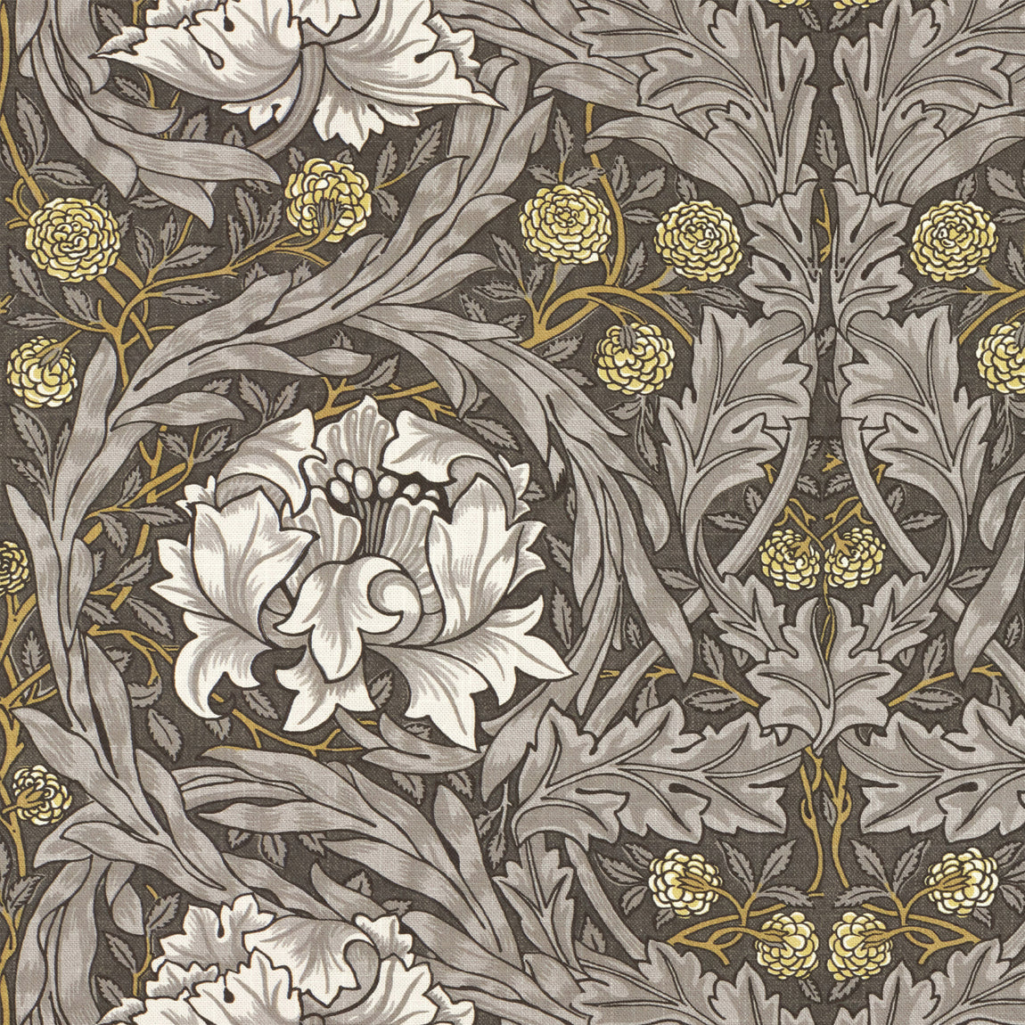 William Morris African Marigold Velvet Made to Measure Curtain Iron